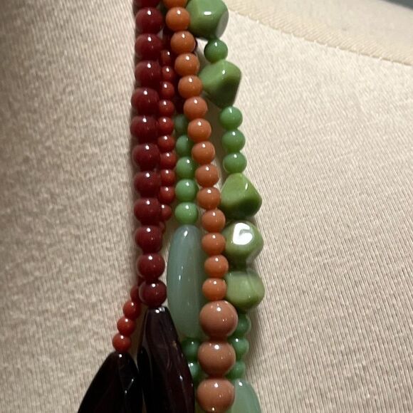 Premier Designs Multicolor Beaded Necklace #PDNK1 - Picture 5 of 10